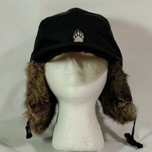 Duluth Trading AKHG Ushanka Fur Ball Cap Black New 2XL